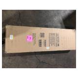 HDX 5 Tier Plastic Adjustable Garage Storage Shelving Unit in Black (48 in. W x 75 in. H x 20 in. D)  Customer Returns See Pictures
