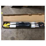 Angel Sar 24 ft. Aluminum Telescoping Pressure Washer Wand, Gutter Cleaner Attachment with 5 Spray Nozzle Tips   Customer Returns See Pictures
