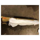 California Umbrella 9 ft. Aluminum Auto Tilt Patio Umbrella in White Olefin Customer Returns See Pictures