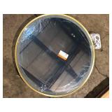 30 in. W x 30 in. H Round Aluminum Framed LED Light with 3-Color and Anti-Fog Wall Bathroom Vanity Mirror in Gold Customer Returns See Pictures