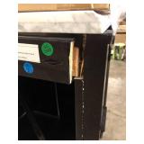 Home Decorators Collection Aberdeen 30 in. Single Sink Black Bath Vanity with Carrara Marble Top (Assembled) Damaged   Customer Returns See Pictures