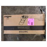 DAPPER SUPPLY Walk-Behind Outdoor Hand Push lawn Sweeper 3.5 cu. ft. Hopper Bag and 21 in. Sweeping Width in Gray    Customer Returns See Pictures