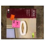 Home Decorators Collection 13.75 in. 21-Watt Brushed Nickel Integrated LED Ceiling Flush Mount  Customer Returns See Pictures