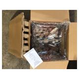 Hampton Bay Lainey 4-Light Bronze Chandelier Light Fixture with Clear Glass Shades Customer Returns See Pictures