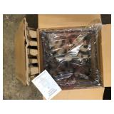 Hampton Bay Lainey 4-Light Bronze Chandelier Light Fixture with Clear Glass Shades Customer Returns See Pictures