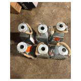Lot of Hampton Bay 14 in. H Galvanized Metal and Glass Lantern   Customer Returns See Pictures