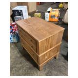 Harper & Bright Designs 27.3 in. W x 17.3 in. D x 26 in. H Modern 3-Drawer Hazel Solid Wood Nightstand    Customer Returns See Pictures