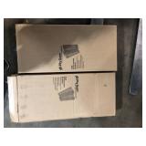 Lot of Home Decorators Collection White Cordless Faux Wood Blinds for Windows with 2 in. Slats - 70 in. W x 72 in. L (Actual Size 69.5 in. W x 72 in. L)   Customer Returns See Pictures