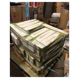 30 Boxes of TrafficMaster Capel Bianco 6 in. x 24 in. Matte Ceramic Wood Look Floor and Wall Tile (17 sq. ft./Case)     Customer Returns See Pictures