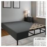 Boyd Sleep 2-in-1 Queen Size Metal Box Spring and Bed Frame Combo, Easy Assembly, Legs and Headboard Brackets IncludedCustomer Returns See Pictures