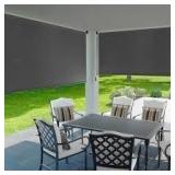 Coolaroo Pewter Cordless UV Blocking Fade Resistant Fabric Exterior Roller Shade 72 in. W x 72 in. L  Customer Returns See Pictures