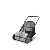 DAPPER SUPPLY Walk-Behind Outdoor Hand Push lawn Sweeper 3.5 cu. ft. Hopper Bag and 21 in. Sweeping Width in Gray    Customer Returns See Pictures