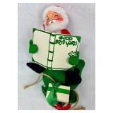 Vintage Christmas Collection of Annalee Santa Claus Doll "Good Boys and Girls", Christmas Pixie/Knee Hugger Elf from Japan and Pair of Santa Boots 5" H Vintage Christmas Collection of Annalee Santa Claus Doll "Good Boys and Girls", Christmas Pixie/Knee Hugger Elf from Japan and Pair of Santa Boots 5" H