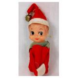 Vintage Christmas Collection of Annalee Santa Claus Doll "Good Boys and Girls", Christmas Pixie/Knee Hugger Elf from Japan and Pair of Santa Boots 5" H Vintage Christmas Collection of Annalee Santa Claus Doll "Good Boys and Girls", Christmas Pixie/Knee Hugger Elf from Japan and Pair of Santa Boots 5" H