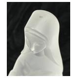 Fostoria Frosted Satin Glass Madonna Figurine with Light Up Base Fostoria Frosted Satin Glass Madonna Figurine with Light Up Base