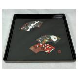 Japanese Serving Tray/Platter Assortment - 6 Pieces - Wood and Lacquerware Japanese Serving Tray/Platter Assortment - 6 Pieces - Wood and Lacquerware
