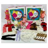 Three Vintage Skipper Dolls and Two Skipper Doll Cases with Original Clothes and Accessories Three Vintage Skipper Dolls and Two Skipper Doll Cases with Original Clothes and Accessories