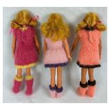 Three Vintage Skipper Dolls and Two Skipper Doll Cases with Original Clothes and Accessories Three Vintage Skipper Dolls and Two Skipper Doll Cases with Original Clothes and Accessories