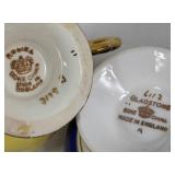 Collection of 11 Teacups & Saucers from Aynsley, Royal Stafford, Rosina, Gladstone, Royal Albert, Windsor and More Collection of 11 Teacups & Saucers from Aynsley, Royal Stafford, Rosina, Gladstone, Royal Albert, Windsor and More