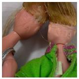 Two Vintage Dawn and Her Friends Dolls and Two Doll Cases with Clothes and Accessories Two Vintage Dawn and Her Friends Dolls and Two Doll Cases with Clothes and Accessories
