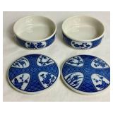 Japanese Dishes - Rice Bowls, Sauce Bowls, Chopsticks, Lidded Bowls and Jar Japanese Dishes - Rice Bowls, Sauce Bowls, Chopsticks, Lidded Bowls and Jar