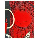 Set of Framed Japanese Woodblock Prints by Kaory Kawano - "Girl with Candle" and "Girl with Small Birds" Set of Framed Japanese Woodblock Prints by Kaory Kawano - "Girl with Candle" and "Girl with Small Birds"