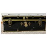 Two Antique Travel Trunks Two Antique Travel Trunks
