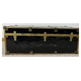 Two Antique Travel Trunks Two Antique Travel Trunks