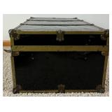 Two Antique Travel Trunks Two Antique Travel Trunks