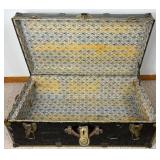 Two Antique Travel Trunks Two Antique Travel Trunks