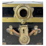 Two Antique Travel Trunks Two Antique Travel Trunks