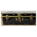 Two Antique Travel Trunks Two Antique Travel Trunks
