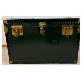 Large Antique Steamer Trunk with 2 Trays/Inserts plus lock and key Large Antique Steamer Trunk with 2 Trays/Inserts plus lock and key