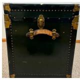 Large Antique Steamer Trunk with 2 Trays/Inserts plus lock and key Large Antique Steamer Trunk with 2 Trays/Inserts plus lock and key
