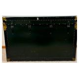 Large Antique Steamer Trunk with 2 Trays/Inserts plus lock and key Large Antique Steamer Trunk with 2 Trays/Inserts plus lock and key