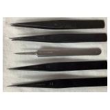 8 Piece Assortment of Peer and General Precisions AA Tweezers 8 Piece Assortment of Peer and General Precisions AA Tweezers