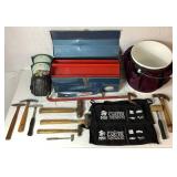 Hammer and Pry Bar Collection with 21" Tool Box and Tool Bucket Hammer and Pry Bar Collection with 21" Tool Box and Tool Bucket