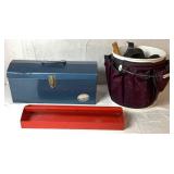 Hammer and Pry Bar Collection with 21" Tool Box and Tool Bucket Hammer and Pry Bar Collection with 21" Tool Box and Tool Bucket