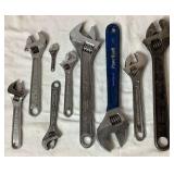 Wrench Collection includes Various 12" Chain Wrench, Box End, Open End, Pipe and Adjustable Wrenches Wrench Collection includes Various 12" Chain Wrench, Box End, Open End, Pipe and Adjustable Wrenches