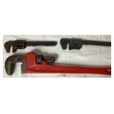 Wrench Collection includes Various 12" Chain Wrench, Box End, Open End, Pipe and Adjustable Wrenches Wrench Collection includes Various 12" Chain Wrench, Box End, Open End, Pipe and Adjustable Wrenches