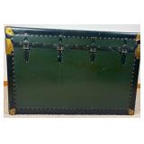 Medium Antique Steamer Trunk with 2 Trays/Inserts plus lock and key Medium Antique Steamer Trunk with 2 Trays/Inserts plus lock and key