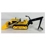 Vintage Tonka Trencher Backhoe Bulldozer and Tonka Jeep AA Wrecker & Plow with Blade Vintage Tonka Trencher Backhoe Bulldozer and Tonka Jeep AA Wrecker & Plow with Blade
