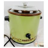 Set of 2 Vintage "Party Hostess" Warm-O-Tray by Atlantic Giftwares in Original Boxes and Rival Green Crock Pot 3.5 qt. Set of 2 Vintage "Party Hostess" Warm-O-Tray by Atlantic Giftwares in Original Boxes and Rival Green Crock Pot 3.5 qt.