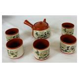Japanese Tea Set - Set of 5 Cups and Teapot - Made in Japan Japanese Tea Set - Set of 5 Cups and Teapot - Made in Japan