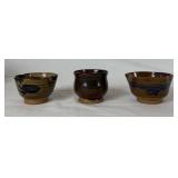 Studio Pottery Flower Frog/Ikebana Flower Vase - 3 pieces Studio Pottery Flower Frog/Ikebana Flower Vase - 3 pieces