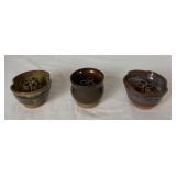 Studio Pottery Flower Frog/Ikebana Flower Vase - 3 pieces Studio Pottery Flower Frog/Ikebana Flower Vase - 3 pieces