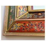 Peruvian Painted Wall Mirror Peruvian Painted Wall Mirror
