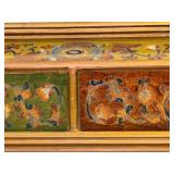 Peruvian Painted Wall Mirror Peruvian Painted Wall Mirror