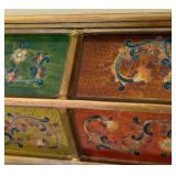 Peruvian Painted Wall Mirror Peruvian Painted Wall Mirror