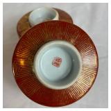 Antigue Kutani Whistling Bird  Japanese Tea Set brought back from Japan in 1924 Antigue Kutani Whistling Bird  Japanese Tea Set brought back from Japan in 1924